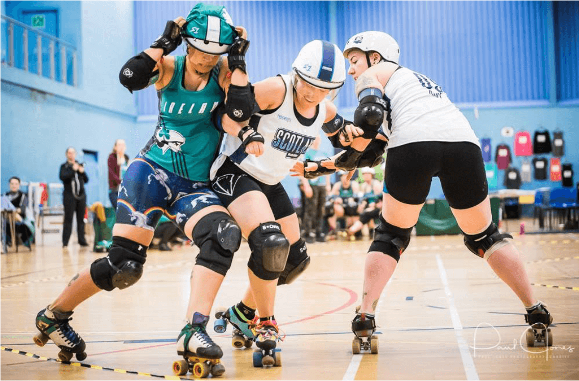 Shorty McLightning Pants at the Roller Derby World Cup